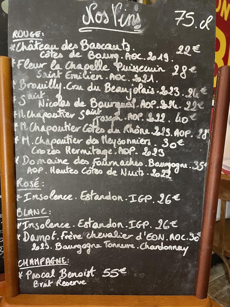 Le P'tit Chalet - Menu Image 2